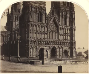 Catedral de Lichfield desde el noroeste, 1858