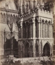 Catedral de Lincoln: El Pórtico de Galilea, c. 1857
