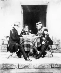 Lord Raglan, Omar Pasha y el General Pelissier, Crimea