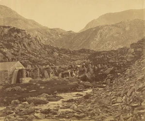 Montañas al pie de Llyn Ogwen, Gales