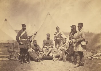Oficiales y hombres del 89º Regimiento.
