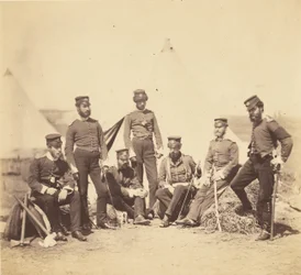 Oficiales del 90.º regimiento.