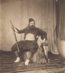 Autorretrato con uniforme de zuavo