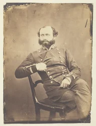 Sir Charles Ash Windham (1810-1970), general; fotografiado en Crimea
