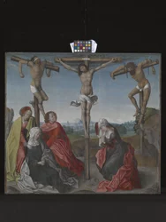 Crucifixión (óleo sobre madera)