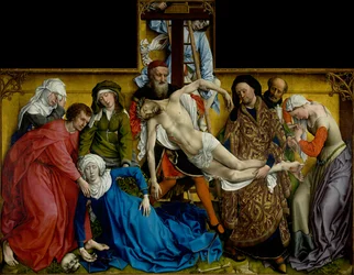 Descendimiento de la Cruz, c.1435 (óleo sobre tabla)