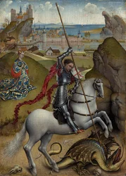 San Jorge y el Dragón, c. 1432-1435