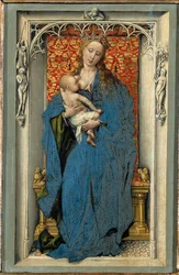 Santa María amamantando al Niño, ala izquierda de un díptico (pintura)