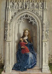 La Virgen y el Niño entronizados