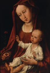 La Virgen del Clavel (óleo sobre tabla)