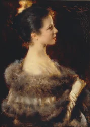 Mujer en Vestido de Noche