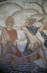 Rapto de Hylas por las ninfas, mosaico en la Casa de Venus en la ciudad romana de Volubilis (Lista del Patrimonio Mundial de la UNESCO)