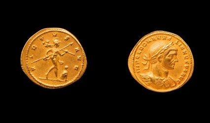 Moneda de Aureliano, 270-275 d.C.