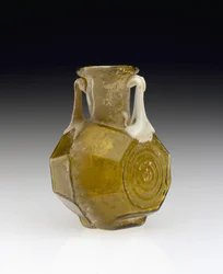 Frasco en forma de barril, AD 1-100 (vidrio)