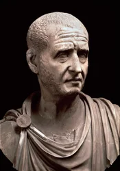 Busto del emperador Decio (escultura de mármol, siglo III)