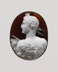 Retrato en camafeo del Emperador Augusto, c.41-54 d.C.