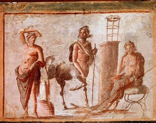 Centauro con Apolo y Asclepio (fresco)