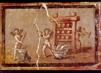 Cupidos trabajando (fresco)