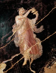 Bailarina con címbalos (detalle)