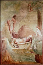 Ménade dormida borracha