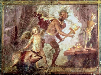 Fresco de la Villa de los Misterios, Pompeya