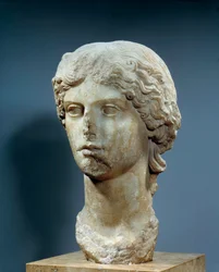 Cabeza de Agripina la Mayor, esposa de Germánico, nieta de Augusto, hija de Agripa y Julia y madre de Calígula