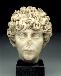 Cabeza de un joven romano, c.140-170 d.C.