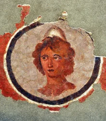 Cabeza de un hombre joven, hacia 130-140 (fresco)