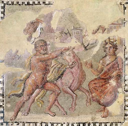 Heracles con el toro cretense, Ostia