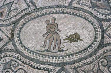 Hércules y Anteo, del suelo de 