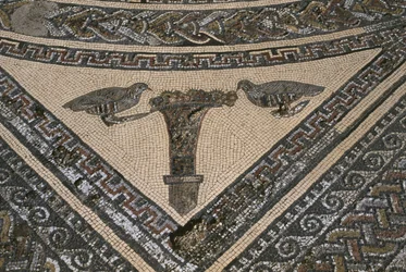 Casa de Orfeo, Orfeo rodeado de animales salvajes (detalle)