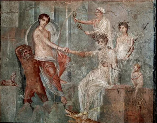 La llegada de Io a Egipto - Fresco