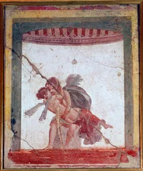 Amor y Psique (fresco, 60-80 d.C.)