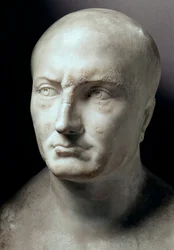 Cabeza de mármol de Publio Cornelio Escipión Africano, estadista romano (235-183 a. C.) - Roma, Museos Capitolinos - cabeza de Publio Cornelio Escipión Africano (236-183 a. C.) (Escipión el Africano, Escipión el Viejo, Escipión Africano el Mayor o
