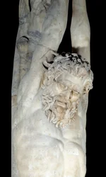 El tormento de Marsyas colgando de un tronco de pino (detalle)