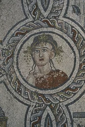 Mosaico de las Cuatro Estaciones, Casa de Dionysos (detalle)
