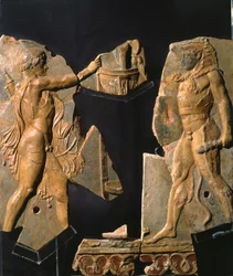 Relieve del área del Templo de Apolo, Colina Palatina, Roma