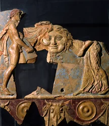 Relieve del área del Templo de Apolo, Colina Palatina, Roma
