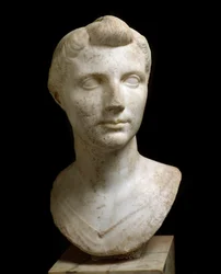 Arte romano: Busto de Octavia Thurina Minor (Octavia Menor o Octavia la Joven) (69 a.C.-11 a.C.)