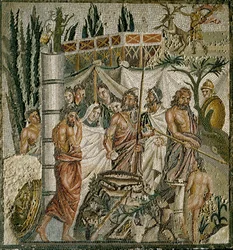 Arte romano: El sacrificio de Ifigenia