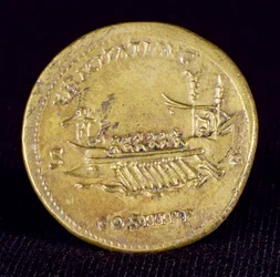 Sestercio del emperador Adriano (76-138) de Newcastle-Upon-Tyne, 132 d.C.