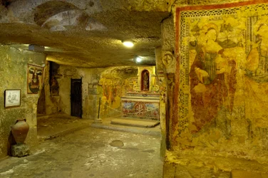 Vista de las catacumbas de Santa Águeda en Rabat, Malta (foto)