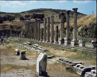 Vista del santuario de Asclepios