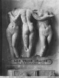 Las tres Gracias, copia romana de un original griego helenístico del siglo II a. C.