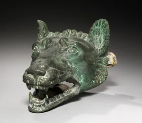 Accesorio de barcaza con cabeza de lobo, 1-200