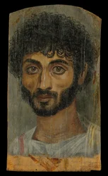 Retrato de un Hombre de Cara Delgada y Barba, 160-180 d.C.
