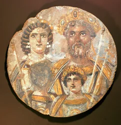 Panel de la familia de Septimio Severo