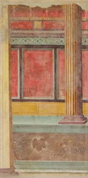 Pintura mural de una villa en Boscoreale