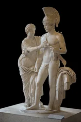 Pareja Imperial en Marte y Venus (entre 120 y 140 d.C.) escultura
