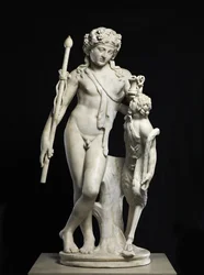 Dionisio con Pan, AD 50-150 (mármol)